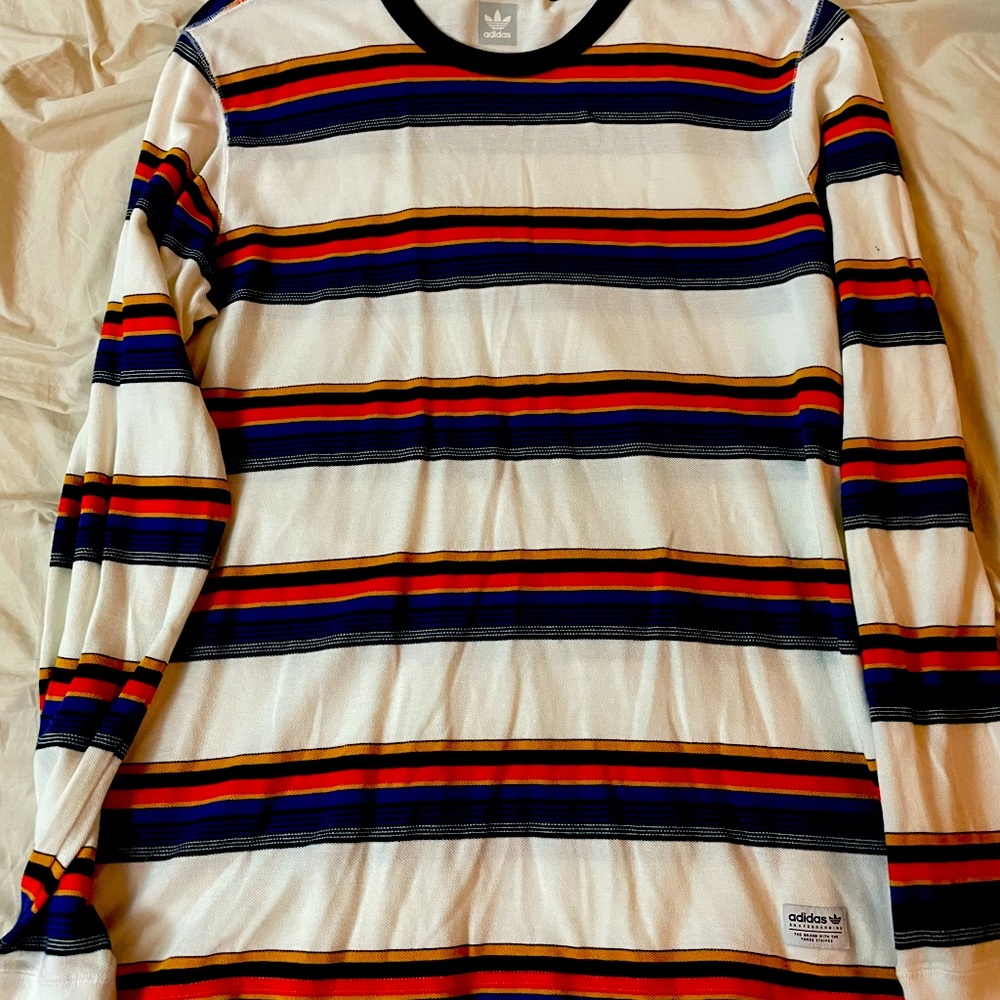 Adidas long sleeve waffle knit shirt.